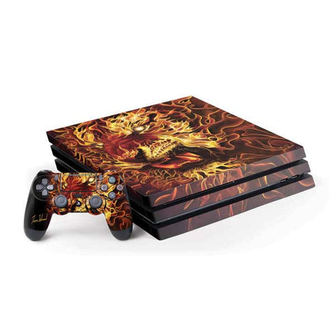 Fire Tiger by Tom Wood PlayStation PS4 Skins